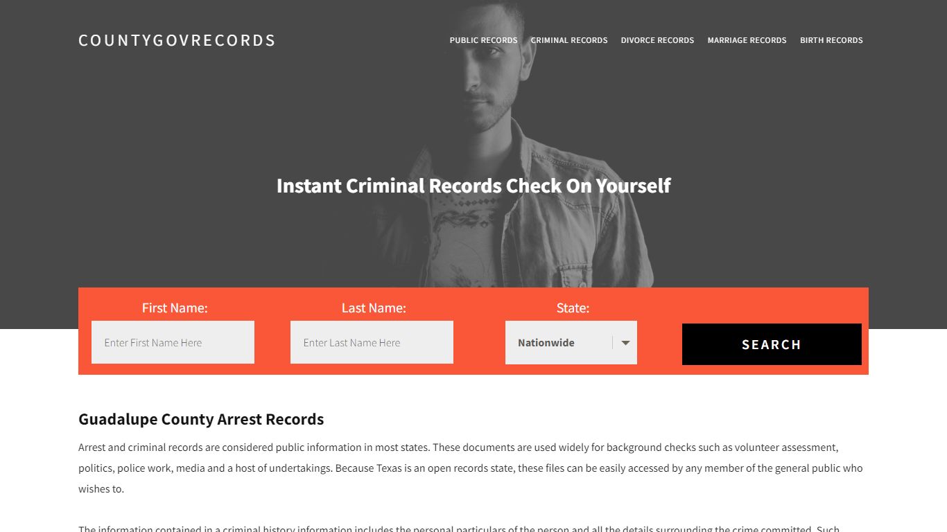 Guadalupe County Arrest Records | Get Instant Reports On People